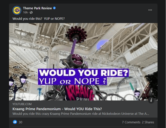 Would you ride, Yup or Nope social post.