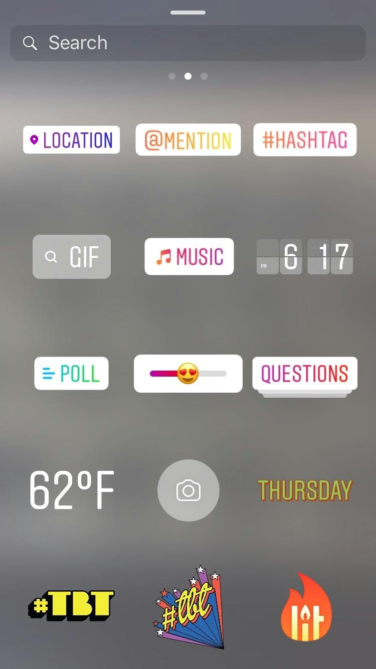Instagram Gif und Musik Sticker