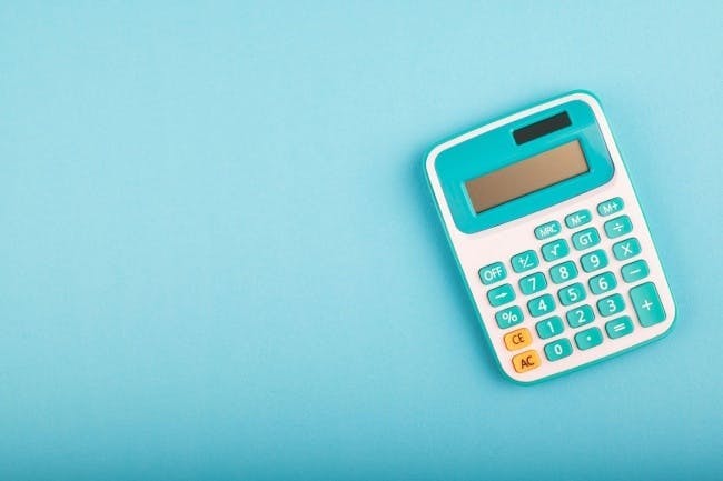 A pocket calculator.