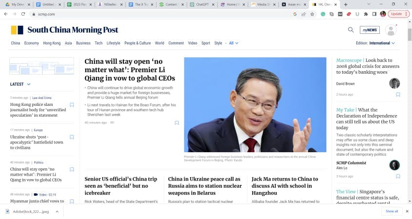South China Morning Post.