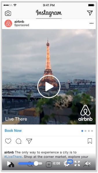 Airbnb Instagram post als gutes CX Beispiel
