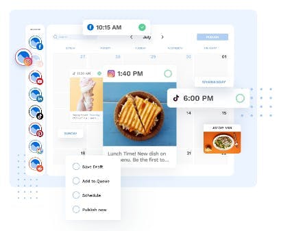 Vista Social TikTok Scheduling Tool Screenshot