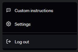 A screenshot of ChatGPT's Custom Instructions option.