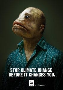 stop climate change before it changes you ad WWF
