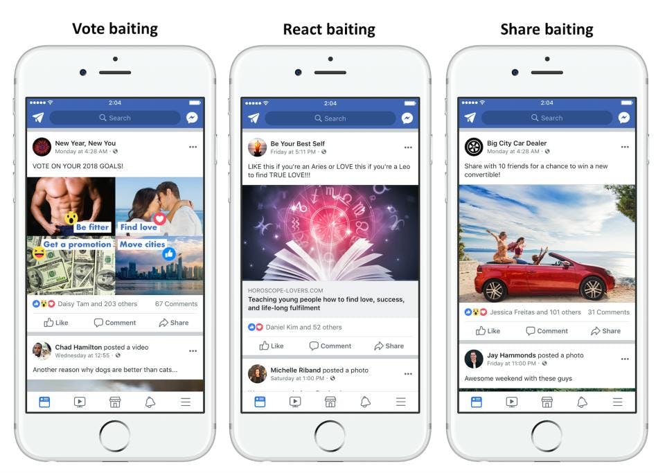 facebook newsfeed images on iphone