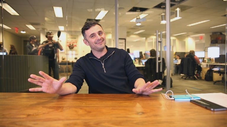 Photo of Gary Vee in an office