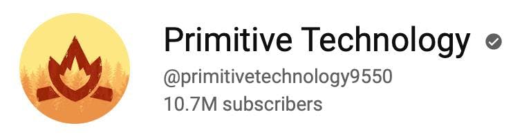 Primitive Technology Australian YouTube channel stats