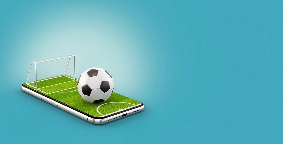 Soccer game in mobile phone
