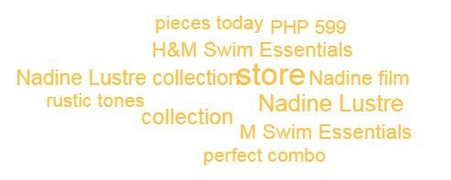 Trending themes of H&M Philippines' social coverage