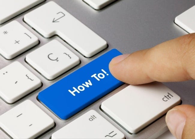 Keyboard with a How To key