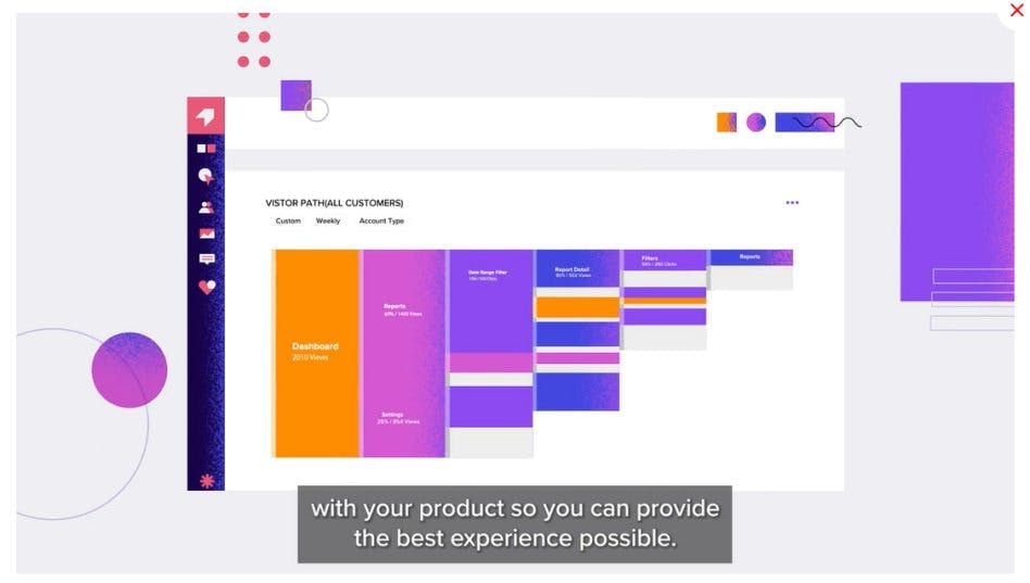 A dashboard view of the Pendo audience segmentation software