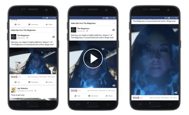 screenshot of facebook video content