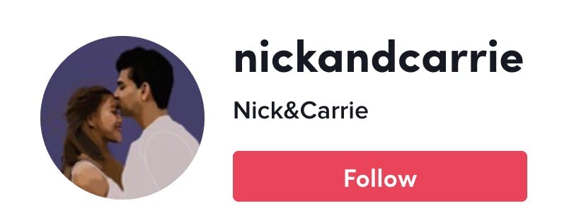 @nickandcarrie Australian TikToker profile