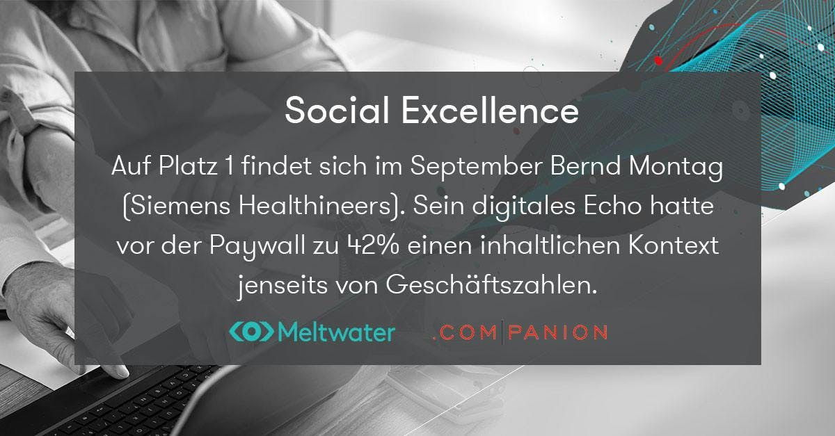 Markus Steilemann Social Excellence CEO Echo Meltwater companion