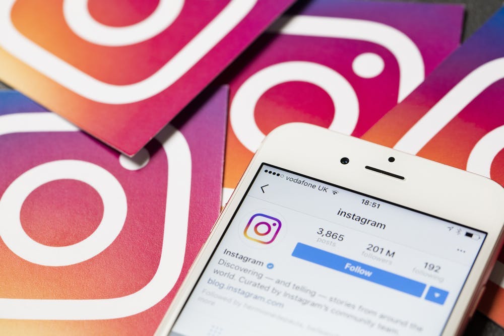 social media engagement instagram background