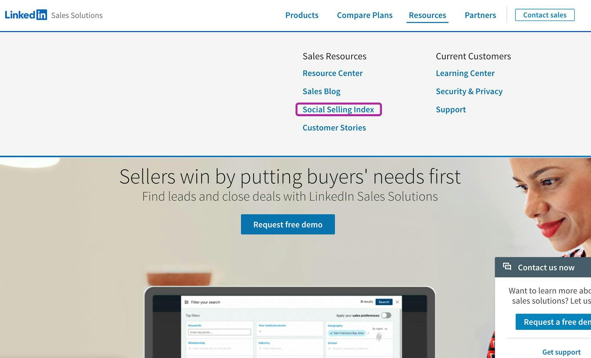 Screenshot of step 4 of how to find your LinkedIn Social Selling Index