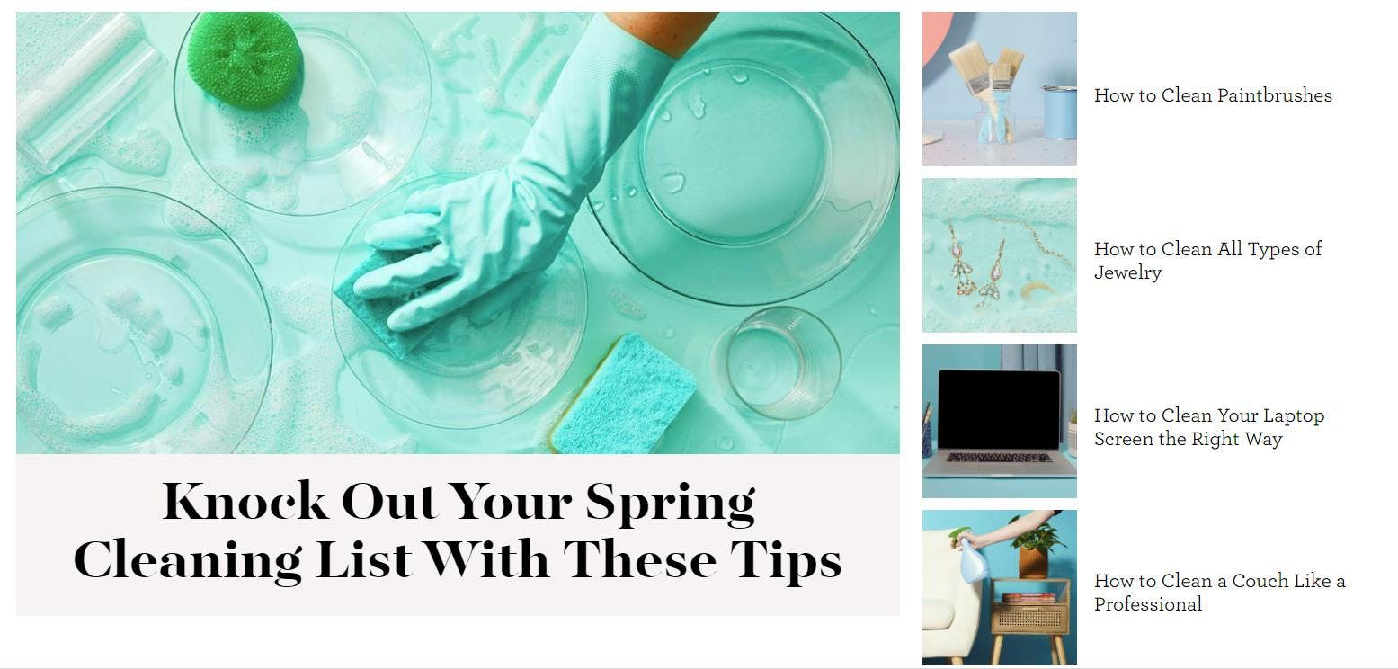 Good Housekeeping spring cleaning tips - top US magazines