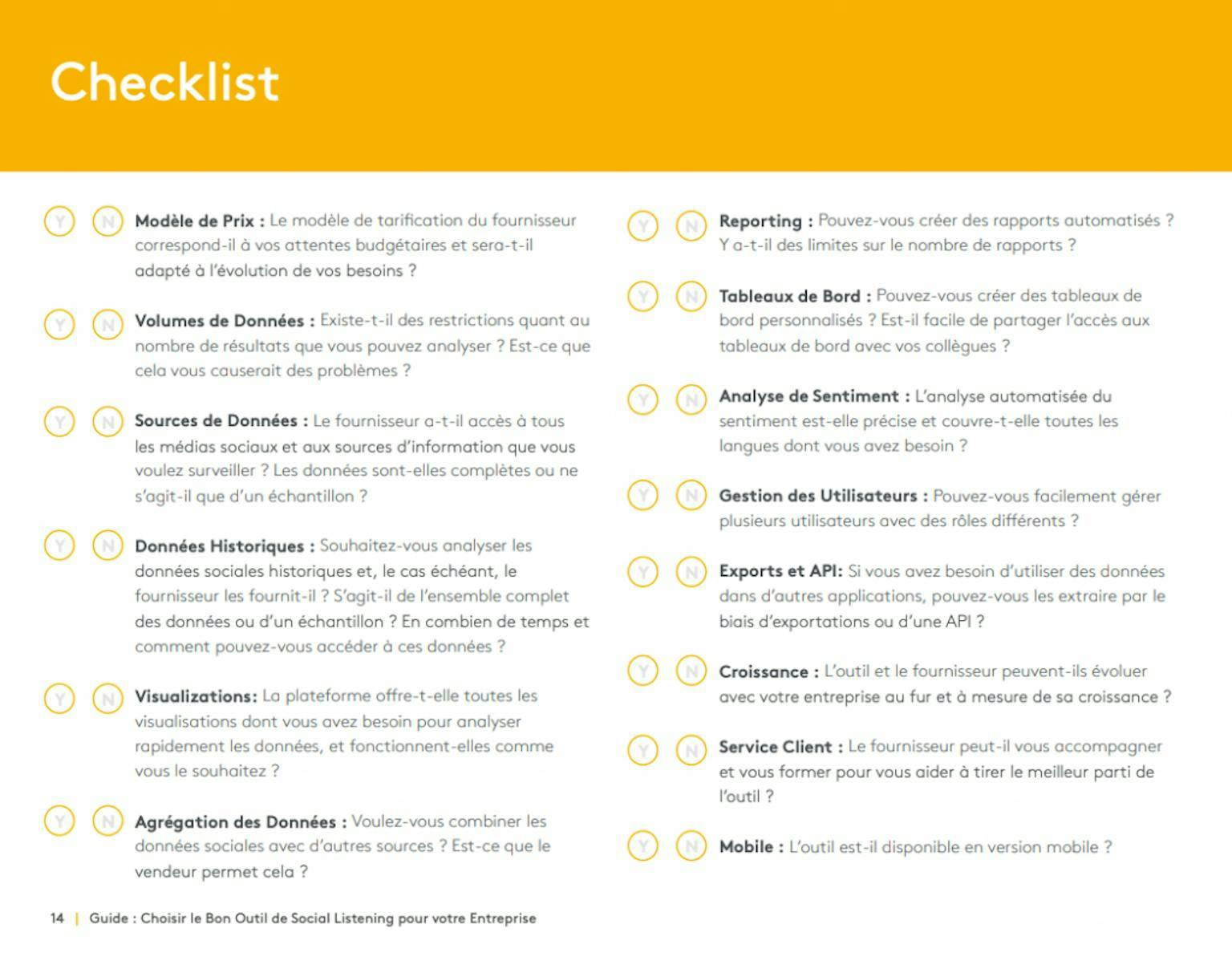 checklist choix outils veille