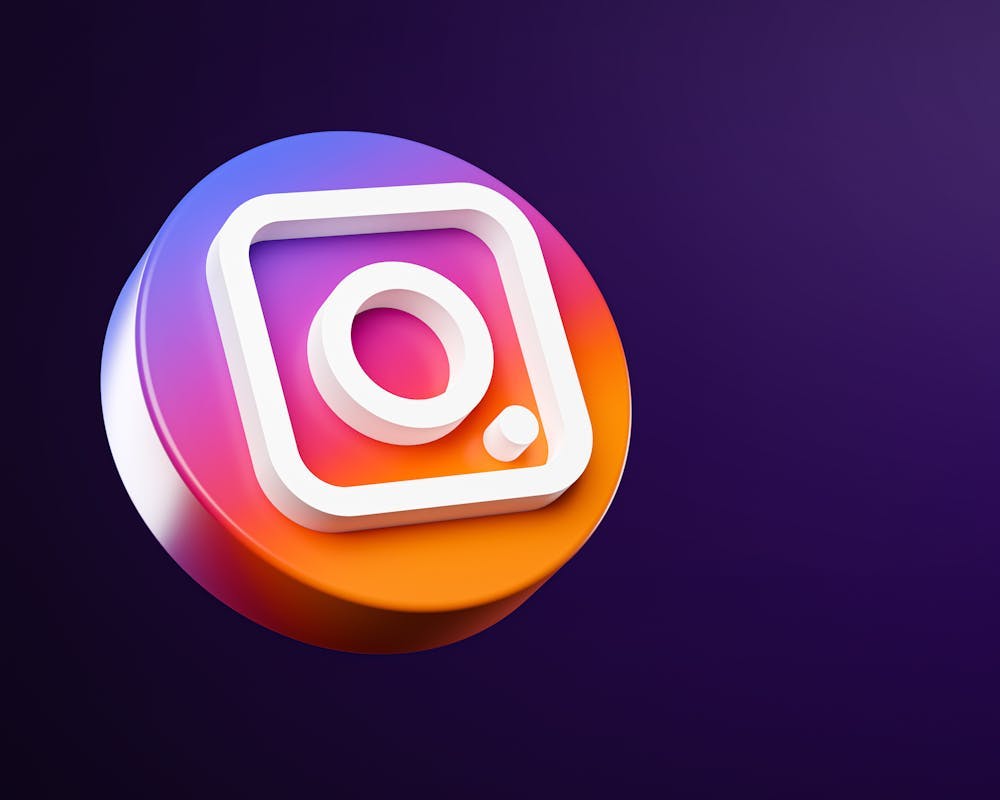 Logo Instagram en 3D