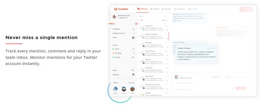 Screenshot of the Crowdfire platform as an alternative to Oktopost
