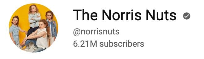 The Norris Nuts Australian YouTube channel stats