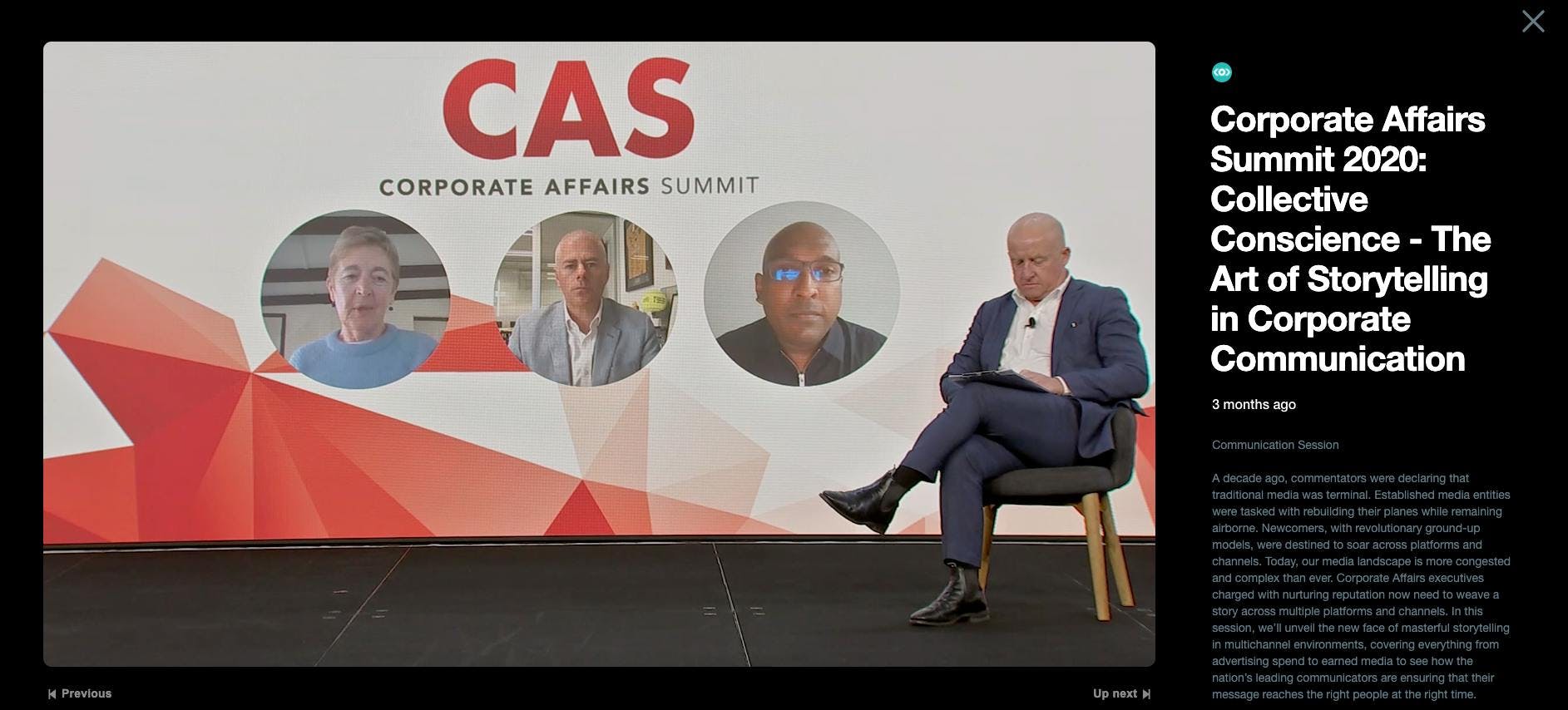 A live recording of the virtual 2020 Corporate Affairs Summit in Sydney, where Meltwater participated in a keynote speech and panel discussion