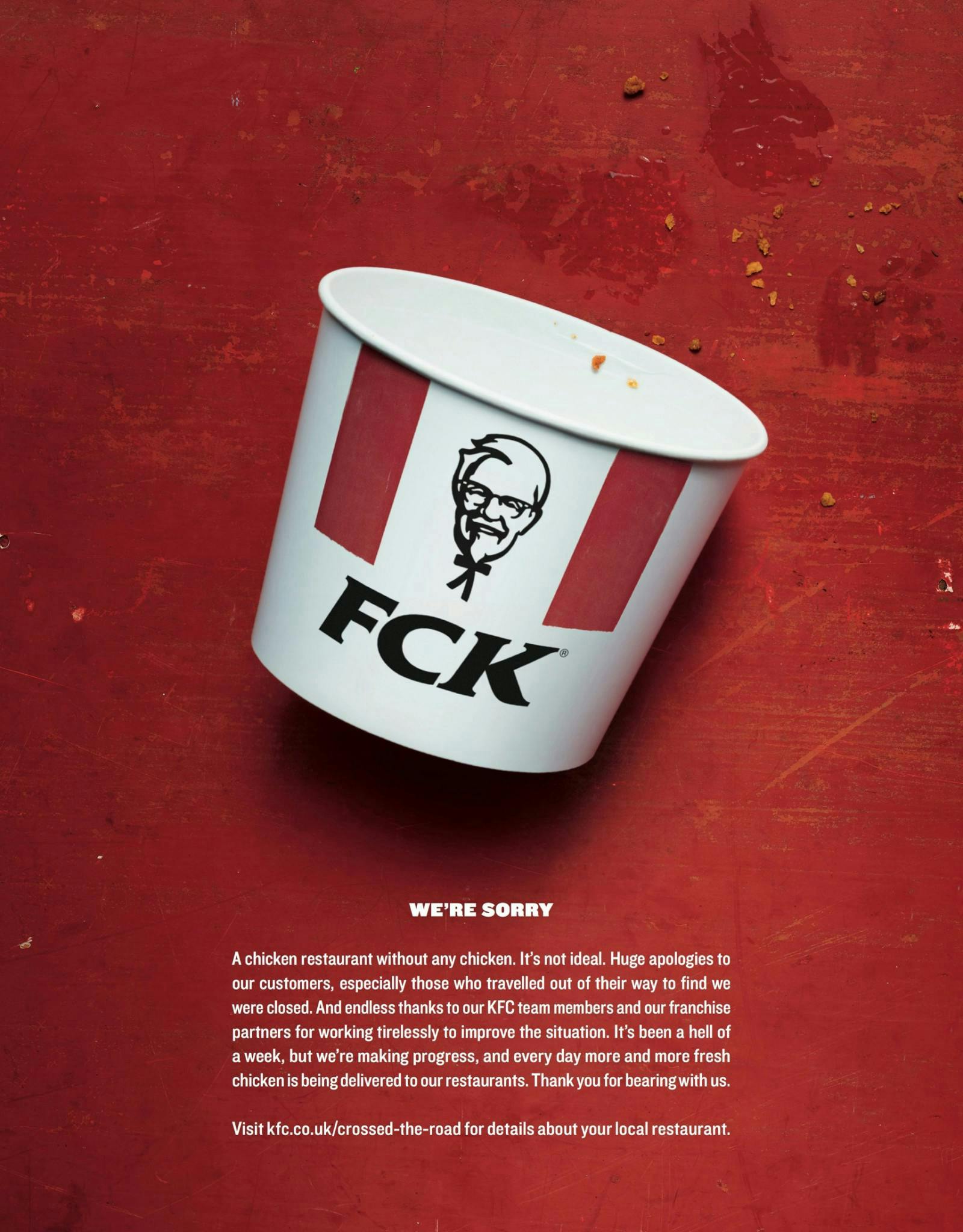 KFC ad banner