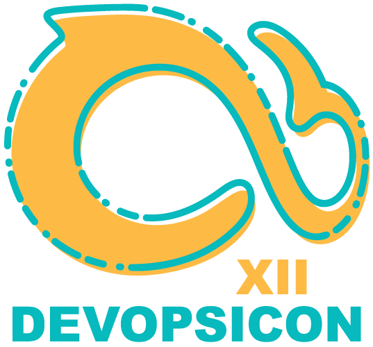 Devopsicon 12 logo, designed by Diana Lee