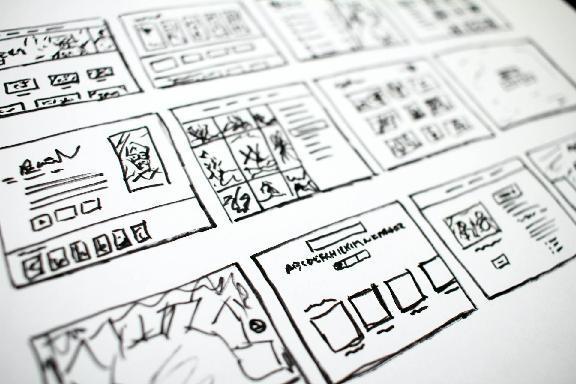 Sample storyboard for making a YouTube video