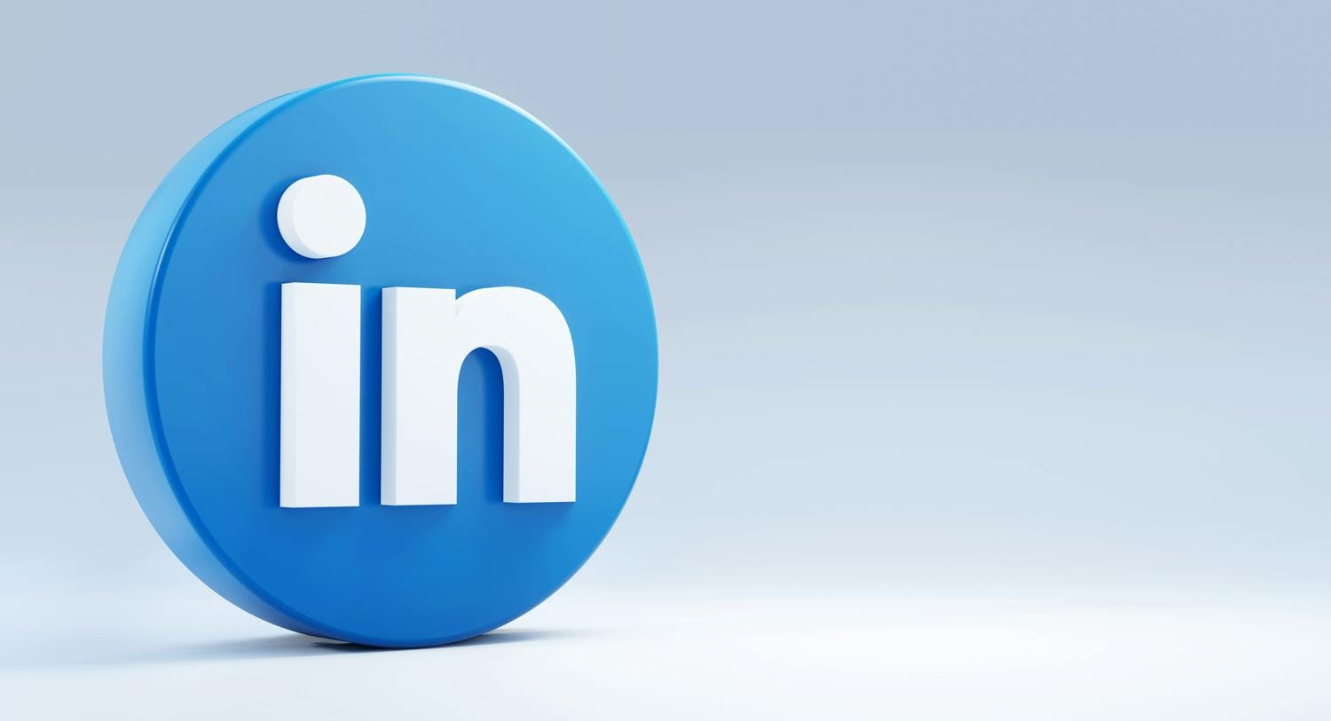 The LinkedIn logo against a blue-grey background