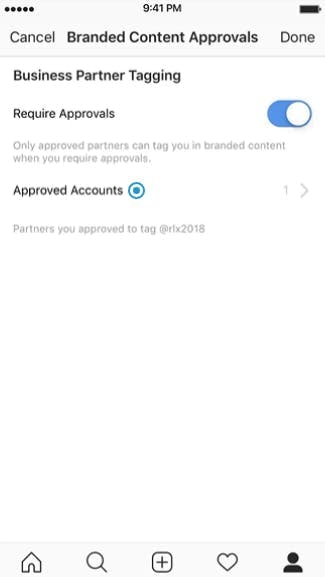 Step 4 of how to authorize influencers to tag your business on Instagram