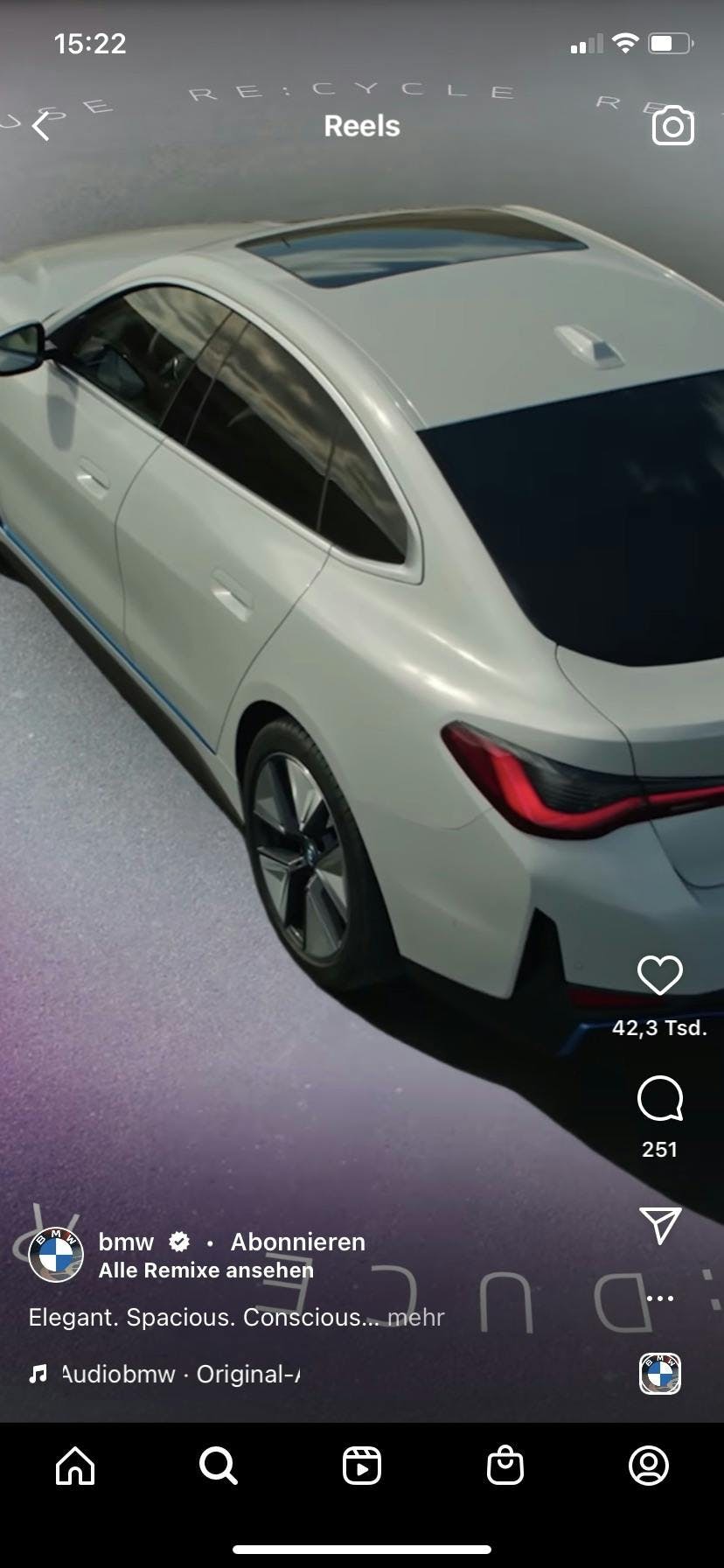 Reel von BMW auf Instagram