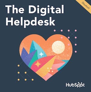 Herz mit Schriftzug The Digital Helpdesk