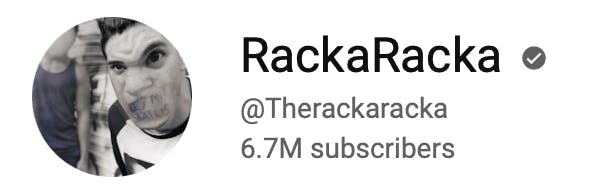 RackaRacka Australian YouTube channel stats