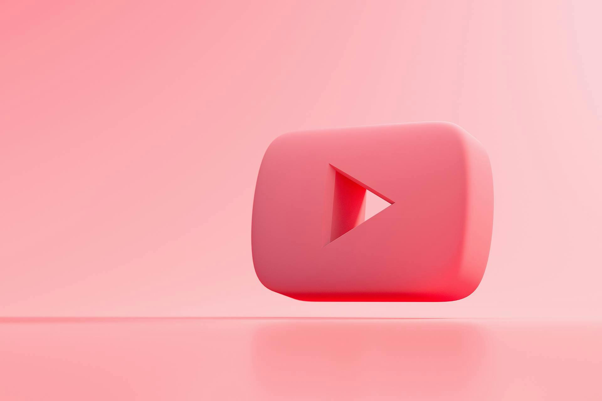 YouTube Icon in 3D