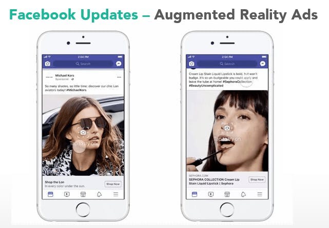 social media trends facebook updates and augmented reality ads