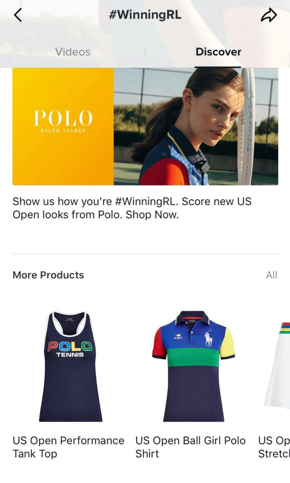 Polo #winningrl Shopping Funktion