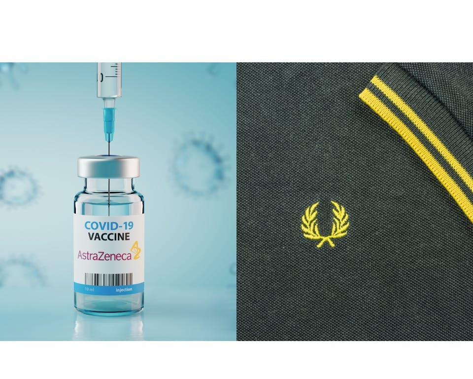 Image of Fred Perry and AstraZeneca brands