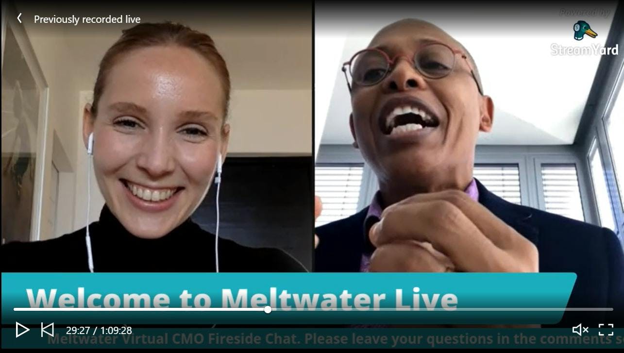 future of marketing linkedin live on meltwater