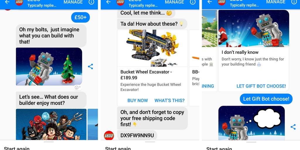 Lego's chatbot Ralph in action