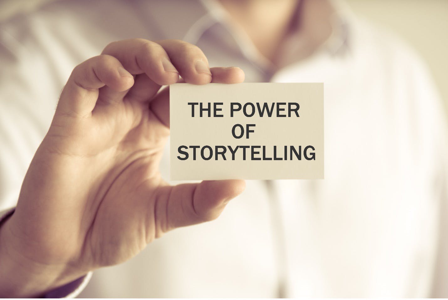 Holding the power of storytelling.