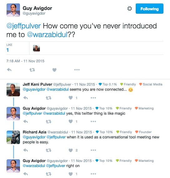 Guy Avigdor tweets