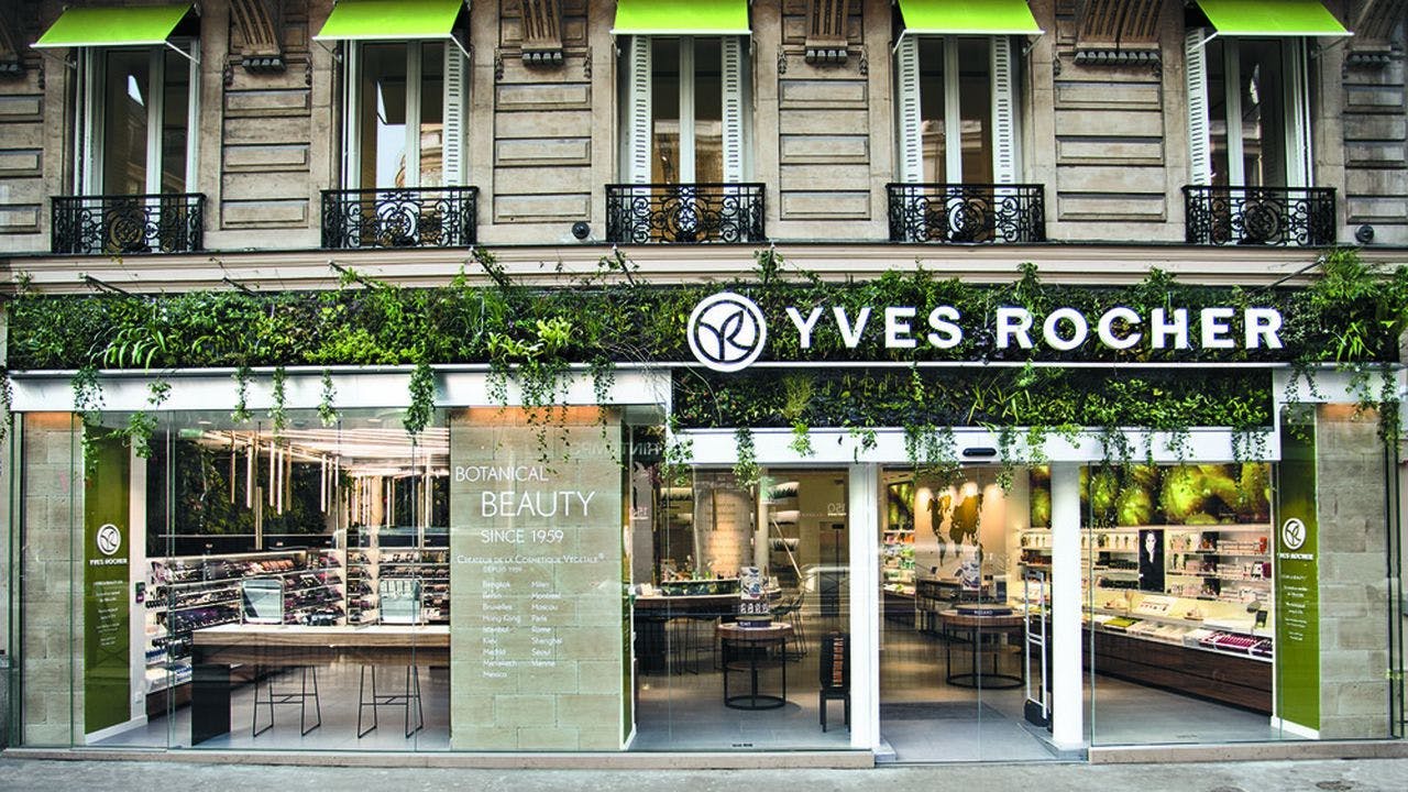 Devanture du magasin Yves Rocher, exemple du marketing éthique