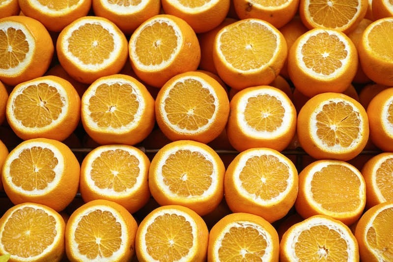 Appelsiinin puolikkaita