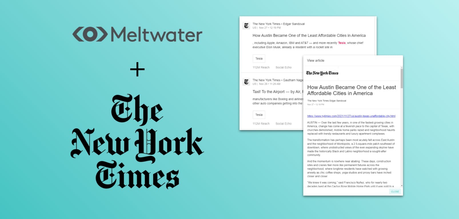 Meltwater + The New York Times