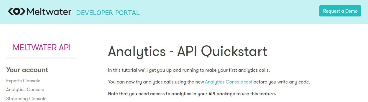 API: Multi-source Support for Earned Media Analytics