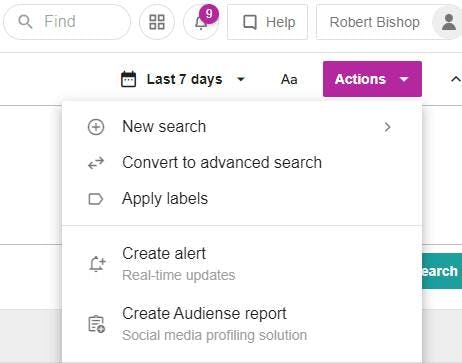 Explore: Relocated Search Actions