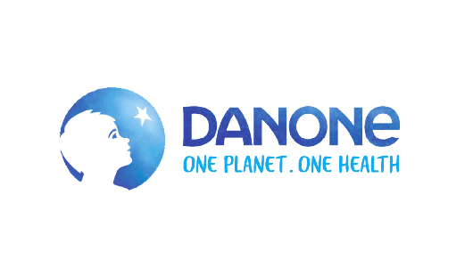 Logo Danone pour le témoignage client Meltwater