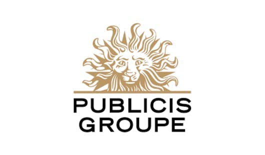 Logo du groupe Publicis pour le témoignage client Meltwater