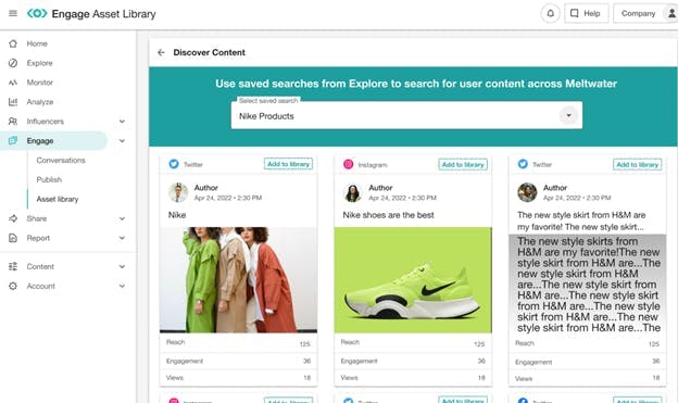 Engage: Discover Content - User-Generated Content via Explore in the Engage Asset Library